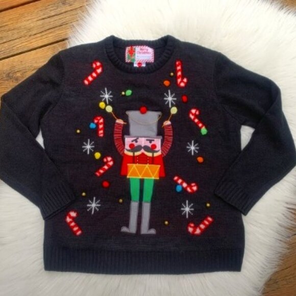 Nutcracker Light Up “Ugly Christmas” Sweater S - Picture 2 of 6